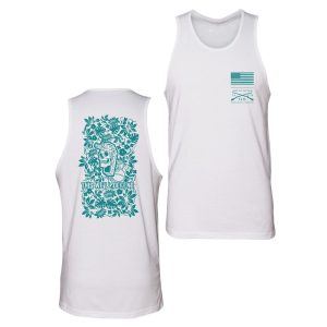 TROPICAL DEATH AQUA TANK – WHITE
