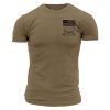 BASIC STACKED LOGO T-SHIRT – TAN