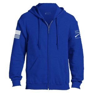 BASIC FULL-ZIP HOODIE – ROYAL