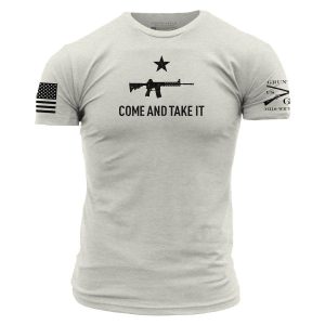 COME AND TAKE IT T-SHIRT – SAND