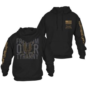 FREEDOM OVER TYRANNY HOODIE – BLACK