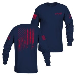 1776 FLAG LONG SLEEVE – NAVY