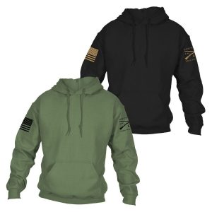 STANDARD ISSUE CORE BASIC HOODIE 2 PACK – BLACK & MILITARY GREEN