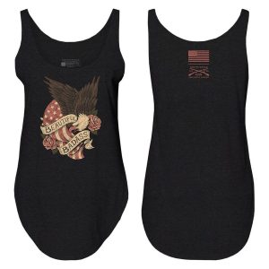 WOMEN’S BEAUTIFUL BADASS REVOLUTION FLOWY TANK – BLACK