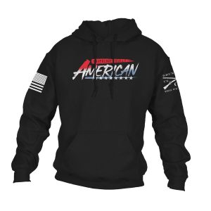 UNAPOLOGETICALLY AMERICAN HOODIE – BLACK