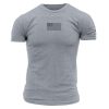 FREEDOM FLAG T-SHIRT – DARK HEATHER GRAY