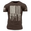 RIFLE FLAG T-SHIRT – HEATHER BROWN