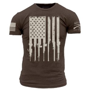 RIFLE FLAG T-SHIRT – HEATHER BROWN