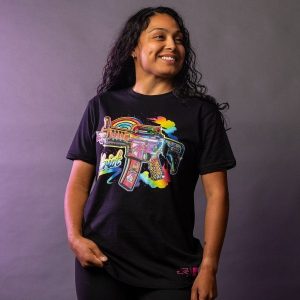 WOMEN’S FRANKLY PATRIOTIC BOYFRIEND FIT T-SHIRT – BLACK