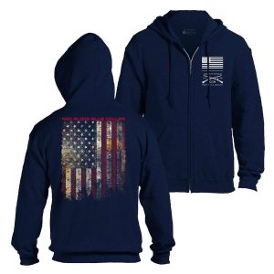 RED BLOOD BLUE COLLAR? FULL-ZIP – NAVY
