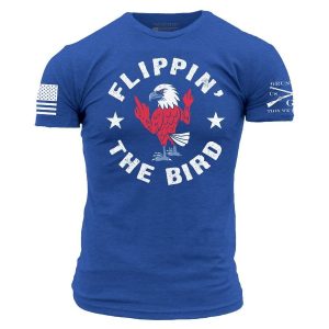 FLIPPIN’ THE BIRD T-SHIRT – ROYAL