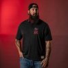 RED FRIDAY CRUISER POLO – HEATHER BLACK