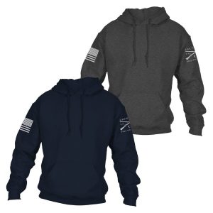 STANDARD ISSUE CORE BASIC HOODIE 2 PACK – NAVY & DARK HEATHER GRAY