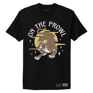 WOMEN’S ON THE PROWL BOYFRIEND FIT T-SHIRT – BLACK