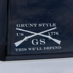 GRUNT STYLE FULL LOGO 6″ WHITE DECAL