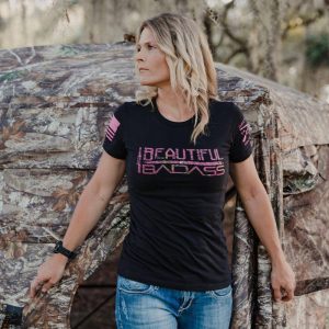 WOMEN’S REALTREE XTRA? – BEAUTIFUL BADASS T-SHIRT – BLACK