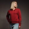 WOMEN’S ELITE FULL-ZIP HOODIE – RED PLUM