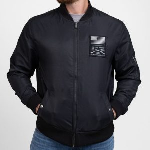 MEN’S STEALTH BOMBER JACKET – BLACK