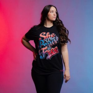 WOMEN’S BRAVE IS FREE BOYFRIEND FIT T-SHIRT – BLACK