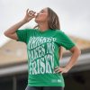 WOMEN’S WHISKEY MAKES ME FRISKY BOYFRIEND FIT T-SHIRT – KELLY GREEN