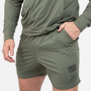 MEN’S ALL-DAY SHORT – HEATHER MILITARY GREEN
