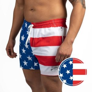 GRUNT SHORT 5″ INSEAM – AMERICAN FLAG