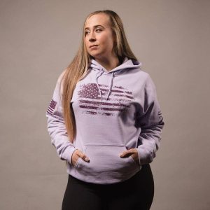 WOMEN’S VINTAGE AMERICAN HOODIE – ORCHID