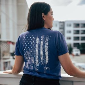 WOMEN’S 1776 FLAG BOYFRIEND FIT T-SHIRT – FUTURE DUSK