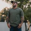 BASIC HEAVYWEIGHT POCKET T-SHIRT – MILITARY GREEN