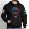 AMERICAN REAPER SKULL HOODIE – BLACK
