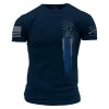BLUE LINE FLAG T-SHIRT – NAVY