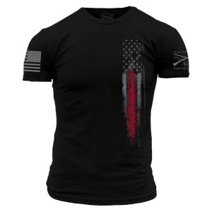 RED LINE FLAG T-SHIRT – BLACK