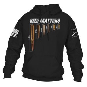 MEN’S SIZE MATTERS HOODIE – BLACK