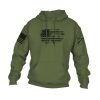 VINTAGE AMERICAN HOODIE – MILITARY GREEN