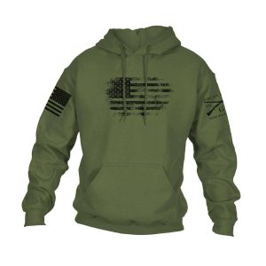 VINTAGE AMERICAN HOODIE – MILITARY GREEN
