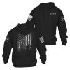 1776 FLAG HOODIE – BLACK