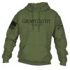 GRUMPY OLD VET HOODIE – MILITARY GREEN