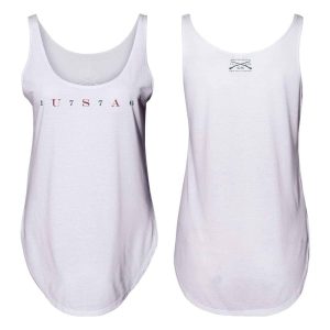 WOMEN’S USA 76 FLOWY TANK – WHITE