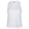WOMEN’S BURN OUT TANK – WHITE