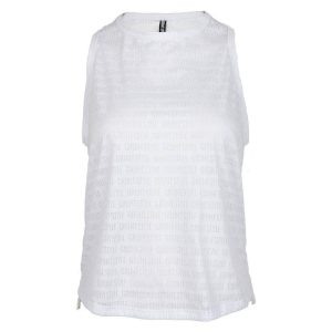 WOMEN’S BURN OUT TANK – WHITE