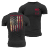 RED BLOOD BLUE COLLAR? T-SHIRT – CHARCOAL