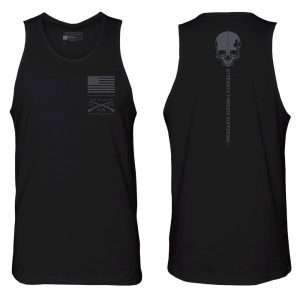 MEN’S STRENGTH THROUGH SUFFERING TANK – BLACK