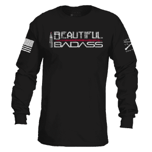 WOMEN’S BEAUTIFUL BADASS LONG SLEEVE – BLACK