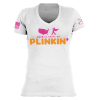 WOMEN’S PLINKIN’ V-NECK – WHITE