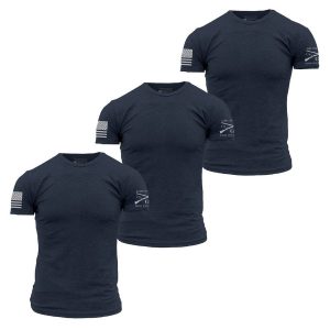BASIC T-SHIRTS – NAVY – 3 PACK