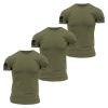 BASIC T-SHIRTS – MILITARY GREEN – 3 PACK
