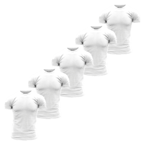 BASIC T-SHIRTS – WHITE – 5 PACK