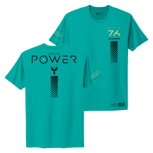 WOMEN’S MADE FOR POWER BOYFRIEND FIT T-SHIRT – HEATHER AQUA