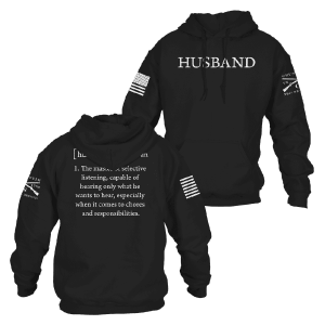 HUSBAND DEFINED HOODIE – BLACK