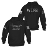 WOMEN’S WIFE DEFINED HOODIE – BLACK